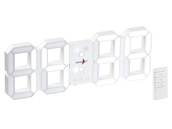 Horloge digitale murale / à poser avec grand chiffres, par Lunartec