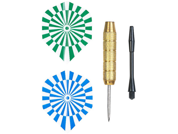 Jeu de 12 fléchettes en laiton - Pointes en acier