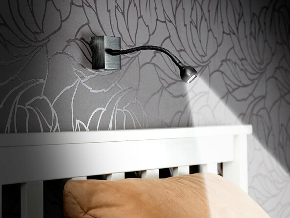 Lampe de lecture murale à LED 1 W et col de cygne - Simple