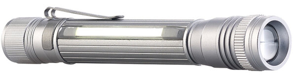 Lampe de poche & lampe de travail LED COB rechargeable par USB, 110 lm / 1 W LTL-111.al