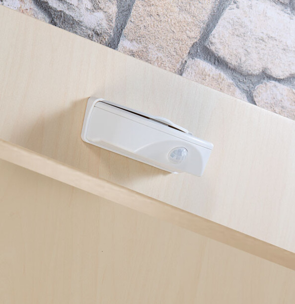 2 lampes de porte sans fil à LED avec détecteur - 50 lm - Blanc