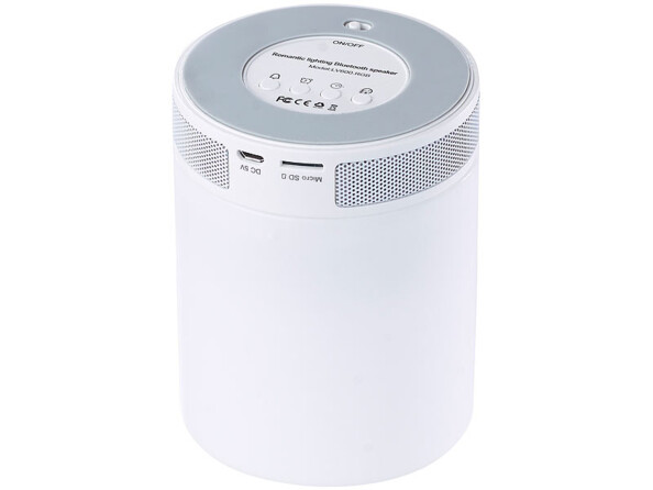 lampe led d'ambiance RGB avec port micro sd pour lecture mp3 sur haut parleur intégré 3w