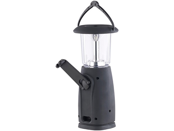 lanterne de camping led avec chargeur solaire usb dynamo eclairage 360 semptec