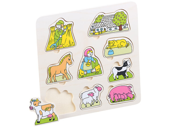 Lot de 3 puzzles en bois pour enfants