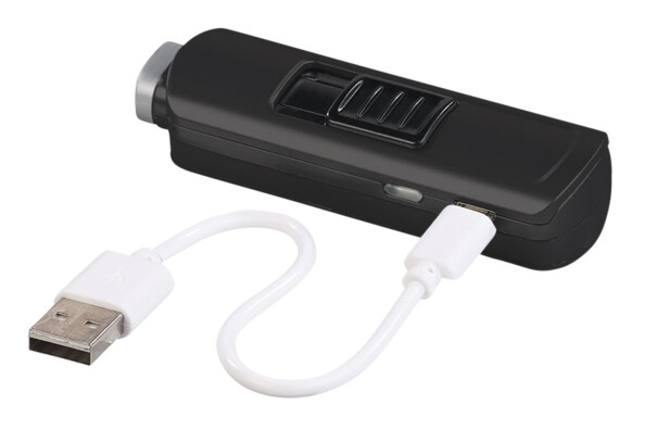 Mini briquet tige USB à arc électrique - Noir