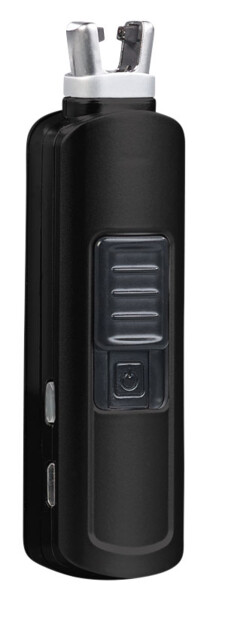 Mini briquet tige USB à arc électrique - Noir