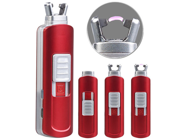 Mini briquet tige USB à arc électrique - Rouge