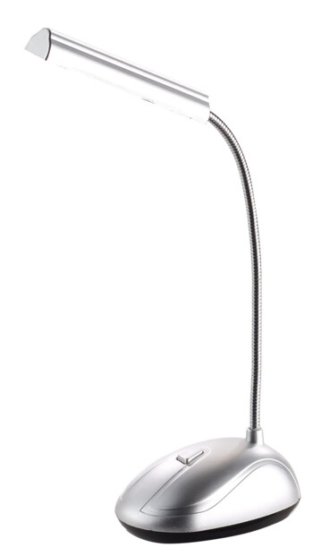 lampe de bureau orientable avec col de cygne et led cob1 w lunartec