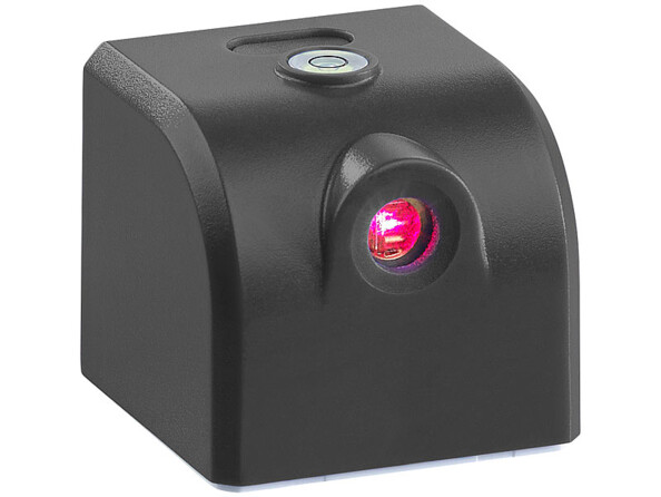 Mini laser USB à lignes croisées avec niveau à bulle