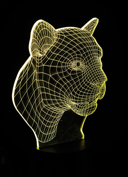 Motif 3D pour socle lumineux LS-7.3D - Panthère