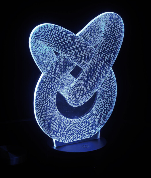 motif infini hologramme 3d pour socle lumineux lunartec nx9153 7 couleurs