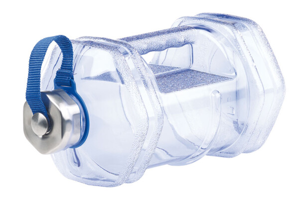 Pack de 2 gourdes Sport 2,3 L avec poignée - coloris noir + bleu