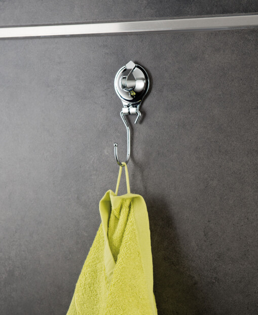 Porte-serviettes 1 crochet avec fixation ventouse