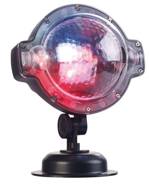 Projecteur effet chute de neige à LED blanches & multicolores