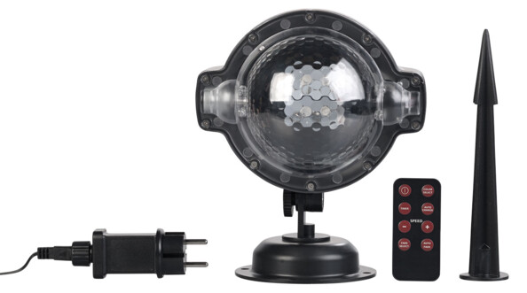 Projecteur effet chute de neige à LED blanches & multicolores