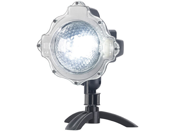 Projecteur effet chute de neige à LED blanches