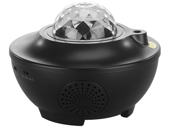 Projecteur laser et LED "ciel étoilé" avec haut-parleur intégré.