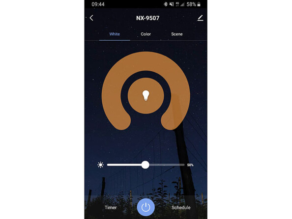 Projecteur laser "ciel étoilé" connecté avec haut-parleurs