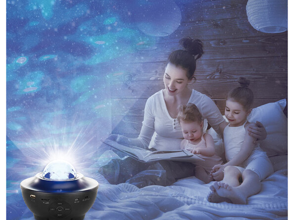 Projecteur laser "ciel étoilé" connecté avec haut-parleurs