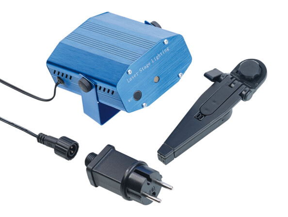 Projecteur laser effet ciel étoilé vert/rouge avec mouvements au rythme de la musique