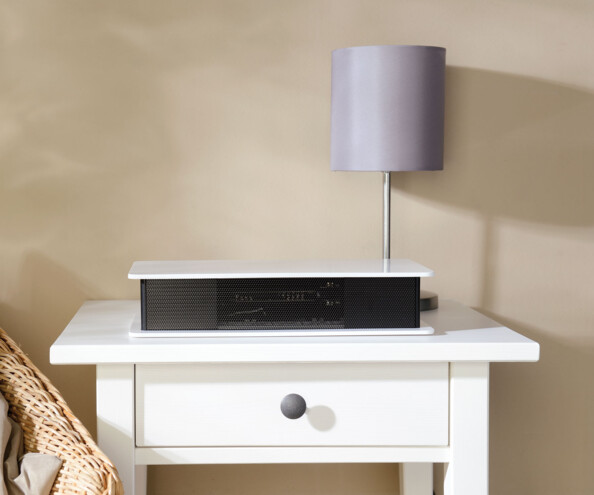 purificateur d'air ioniseur ventilateur newgen medicals nx9106 blanc utilisation couchée