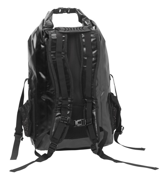 Sac à dos trekking étanche en toile de bâche 30 L - coloris noir
