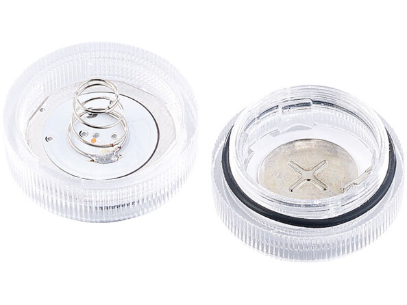 Set de 4 mini lampes immersibles à LED RVB avec télécommande - 30 mm