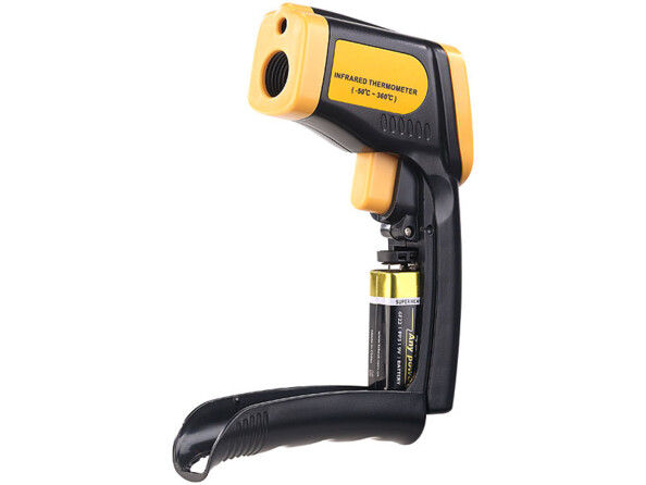 Thermomètre infrarouge sans contact de -50 à 550 °C avec pointeur laser