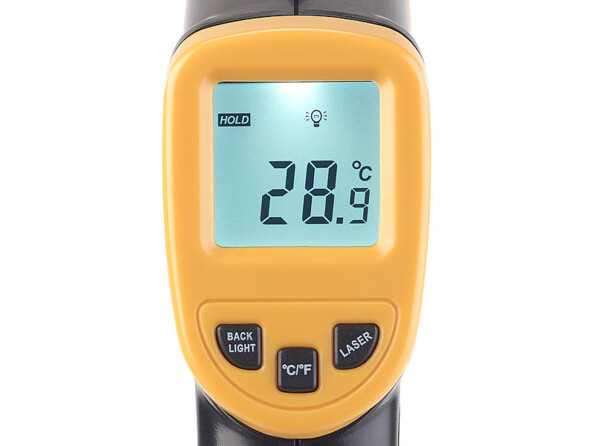 Thermomètre infrarouge sans contact de -50 à 550 °C avec pointeur laser
