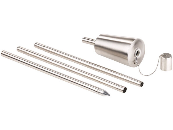 Paire de torches en inox démontable pour jardin balcon terrasse Amor royal gardineer