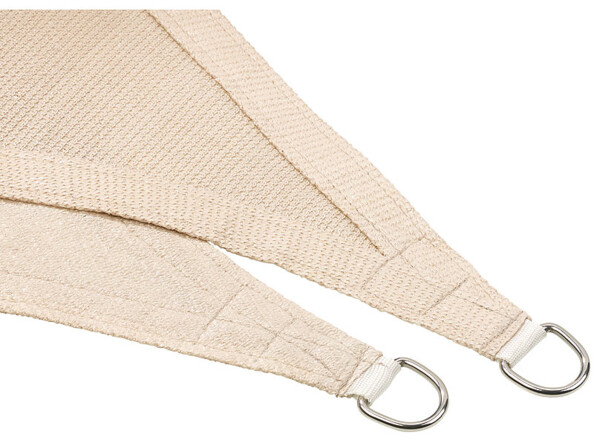Voile d'ombrage rectangulaire - 3 x 4 m - Beige