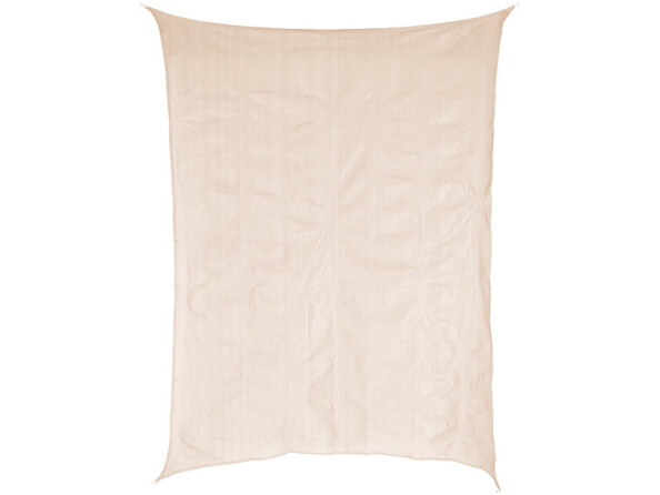 Voile d'ombrage rectangulaire - 3 x 4 m - Beige