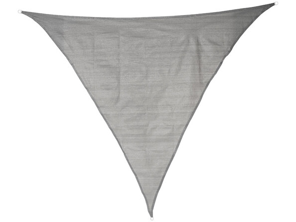 Voile d'ombrage triangulaire - 3 x 3 x 4,25 m - Gris Royal Gardineer