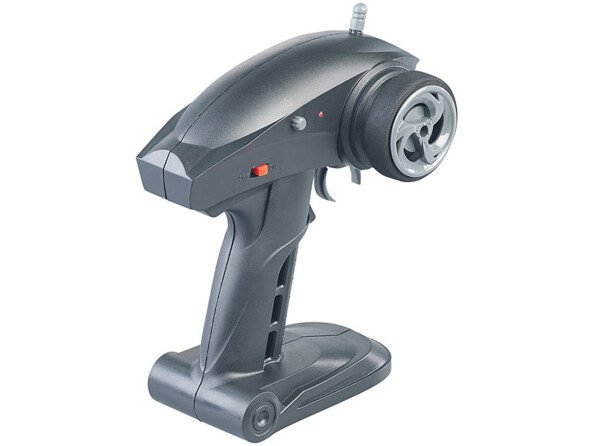 Télécommande de voiture RC Speed Pioneer Simulus vue de derrière.