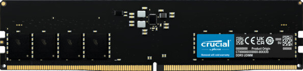 Barrette de mémoire RAM DDR5 U-DIMM 16 Go / 5600 MHz de la marque Crucial