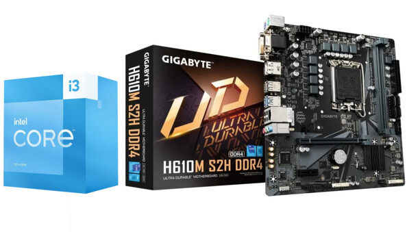 Pack Carte Mère GIGABYTE GA-H61N-D2V + Processeur Intel I3-3220T (LGA1155), Occasion