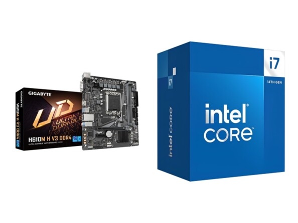 Kit carte mère H610M H V3 avec processeur Intel Core i5-14400