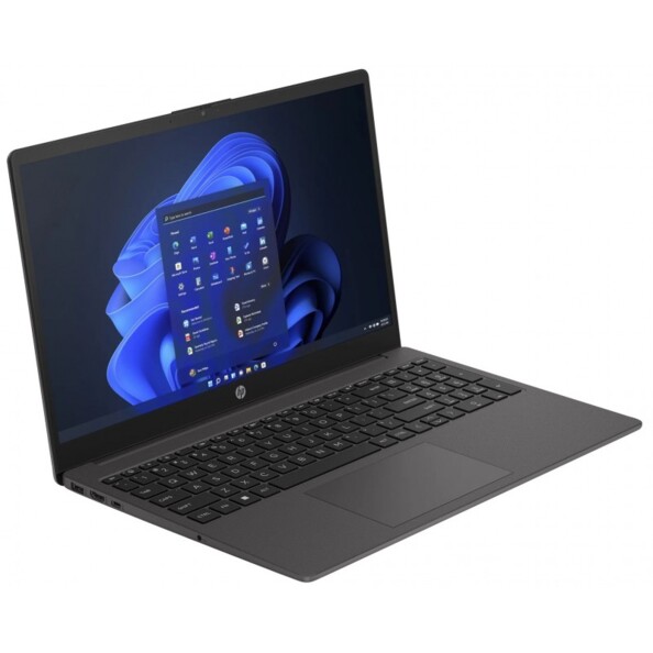 Ordinateur portable HP 250 G10 15,6" avec écran allumé, clavier AZERTY, pavé tactile et pavé numérique