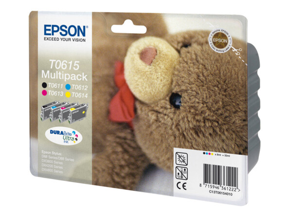 Cartouches originales Epson T061540 - Pack couleur + noir Epson