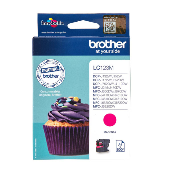 Cartouche originale Brother ''LC123M'' - Magenta