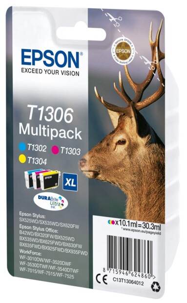 Cartouche originale Epson T13 ''Cerf'' - Pack cartouches XL