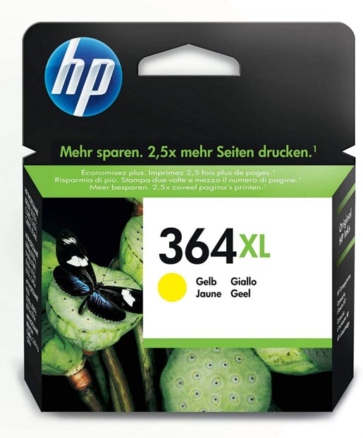 Cartouche originale HP N°364 XL CB325EE - Jaune