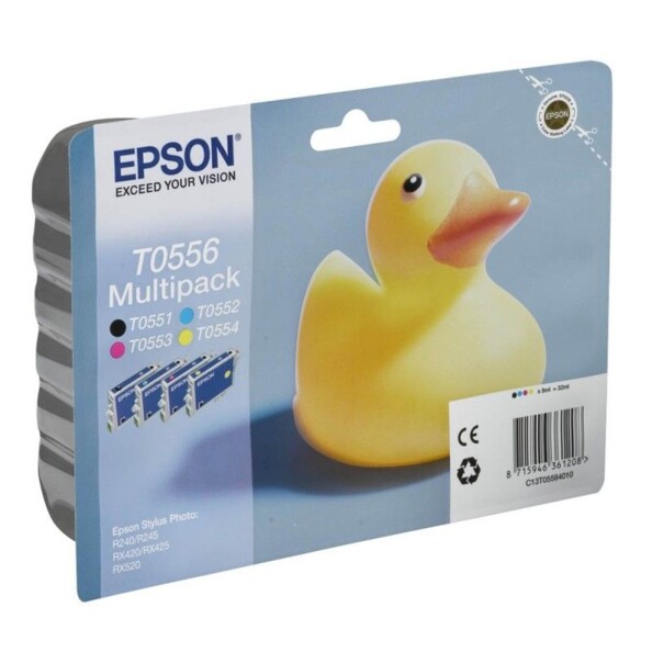 Cartouches originales Epson T055640 - Pack couleur + noir