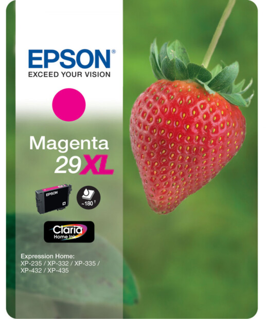 Cartouches originales Epson  N°29 Fraise Série XL T2993 - Magenta