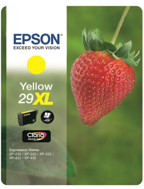 Cartouche originale Epson N°29 Fraise Série XL T2994 - Jaune