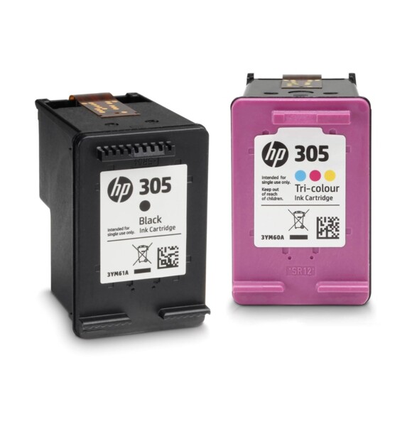 Deux cartouches originales HP N°305.