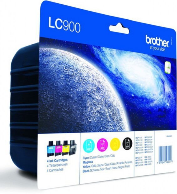 Pack de 4 cartouches originales Brother ''LC900''