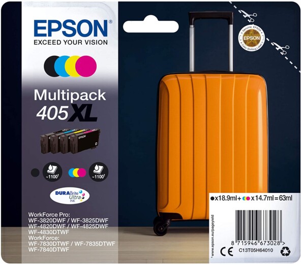 Cartouches originales Epson 450 XL Pack couleurs et noir