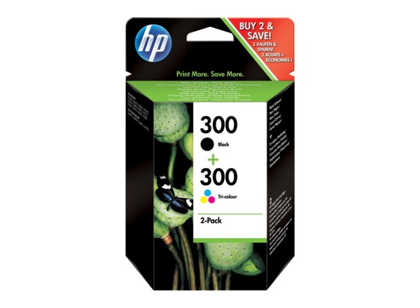 Pack de cartouches noir + couleur HP n°300