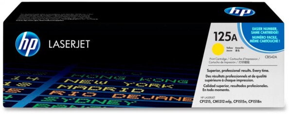 Toner original HP 125A ''CB542A'' couleur - Jaune